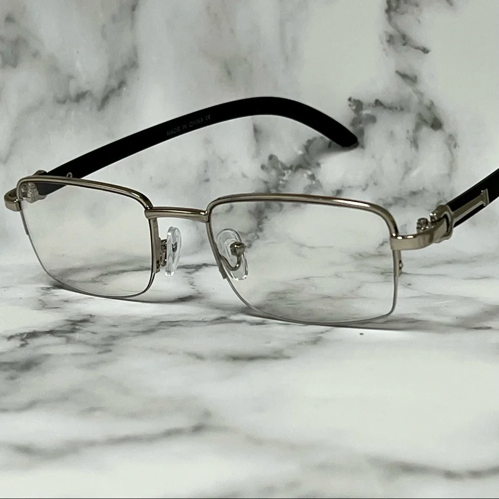 Sunglasses fashion Diamond Silver Frame‎ Square Hip hop Style New Model Rimless